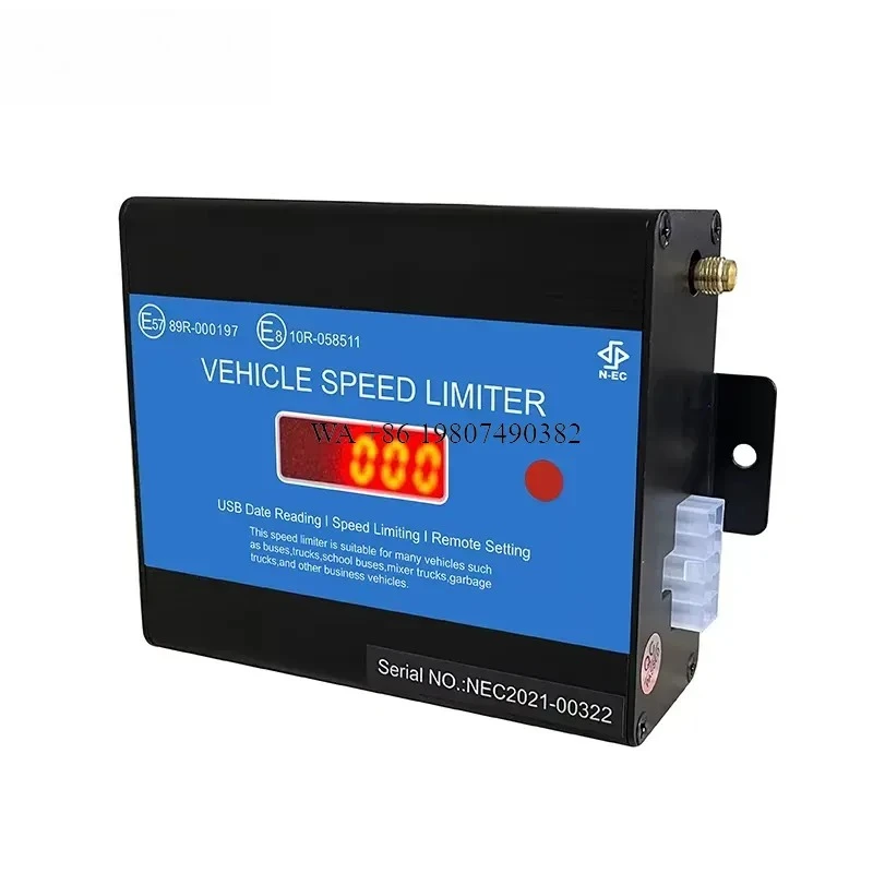 wmwmnu GPS Car Alarm System for Bus Speed Limiter Electronic Vehicle Speed Governor Anti Theft Security Device for Cars