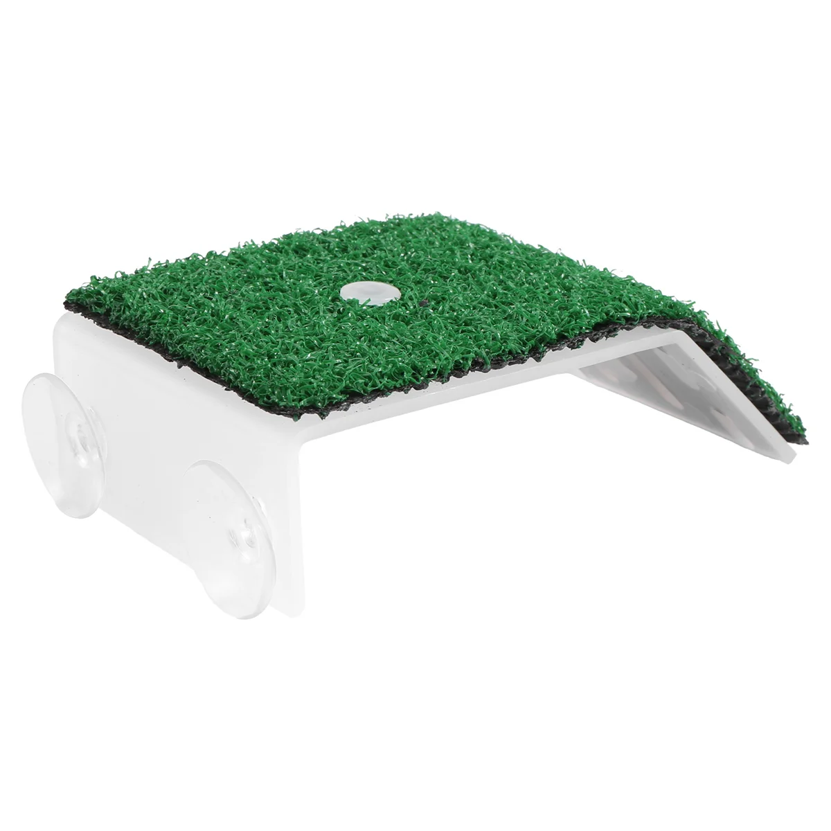 Lawn Turtle Basking Platform Turtle Resting Basking Platform, Simulation Grass Turtle Ramp for Turtle Tank, Reptile S