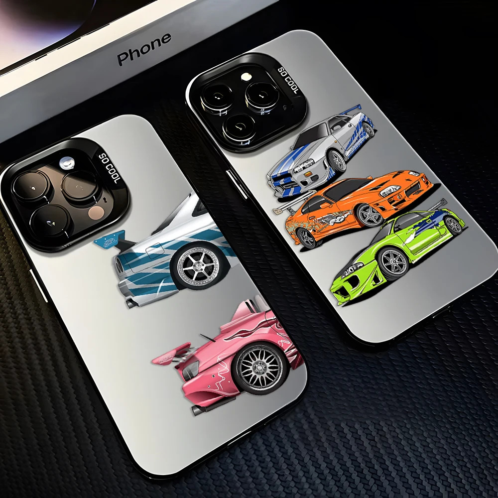 Fast and Furious Handyhülle für iPhone 17 16e 16 15 14 13 12 11 mini Pro Max X XR XSMAX 8 7 Air Plus Sturzsichere Matte Rückseite