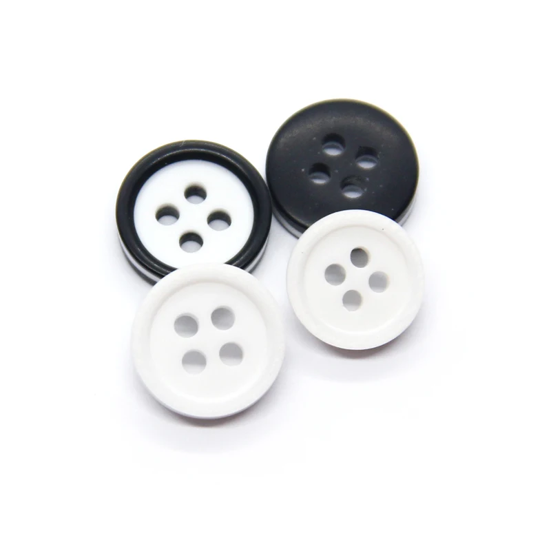 9/10/11mm Small White Black Shirt Buttons For Clothing Kids Knit Coat Decorative Buttons Handmade DIY Accessories Wholesale