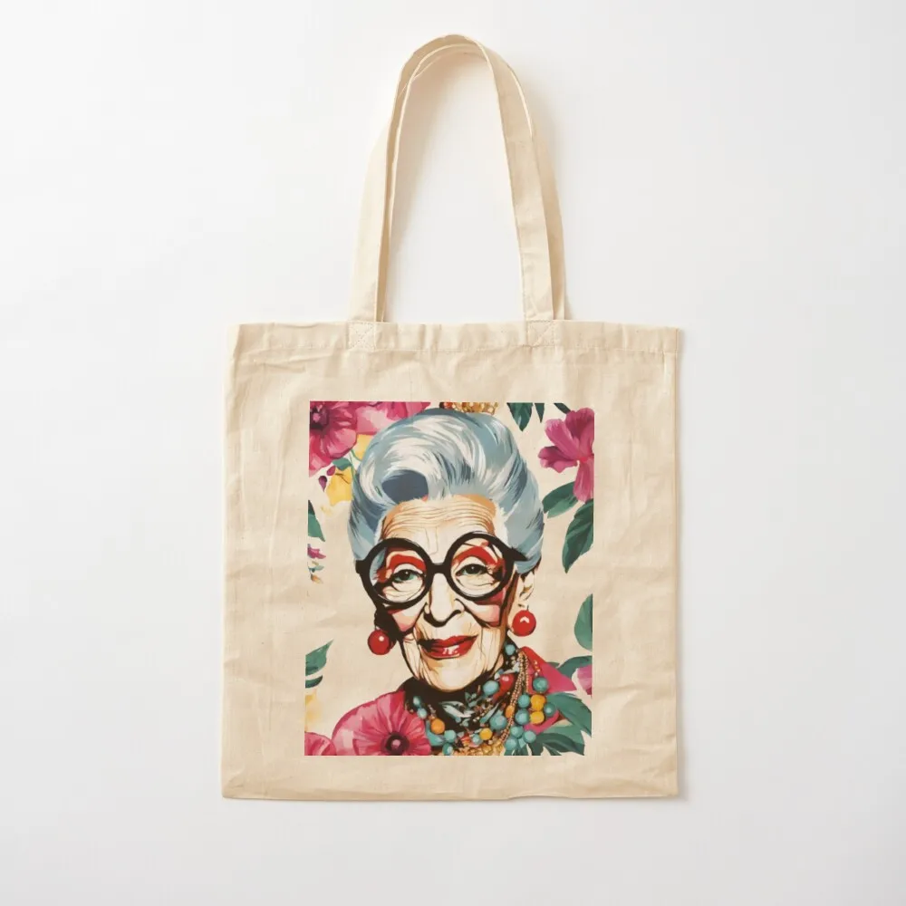 

Iris Apfel Portrait Tote Bag