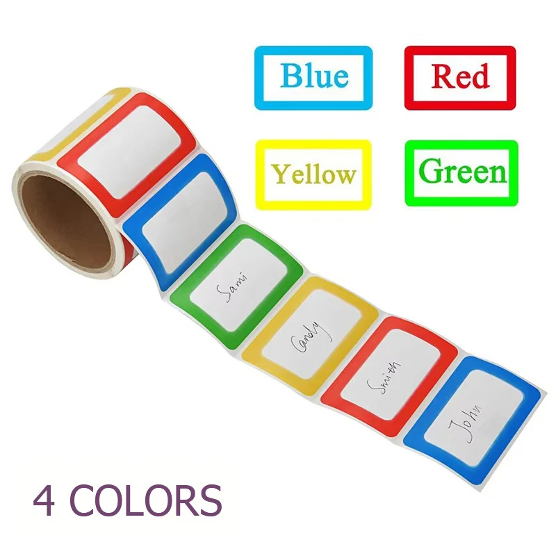 

Colorful Self Adhesive Large Label With Blank Self-adhesive Sticky Note Stickers Name Handwritten Large Index Tag Moving Label