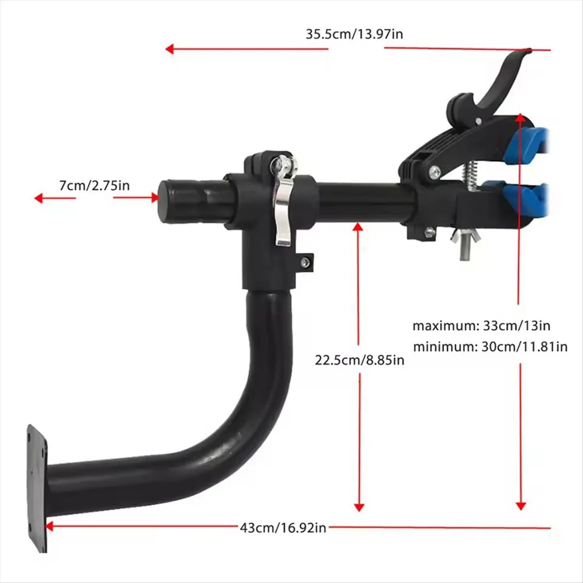 

AD45 Bicycle Repair Clamp Wall Mount Bike Repair Stand Adjustable Home Bicycle Maintenance Rack for Road Mountain Bikes