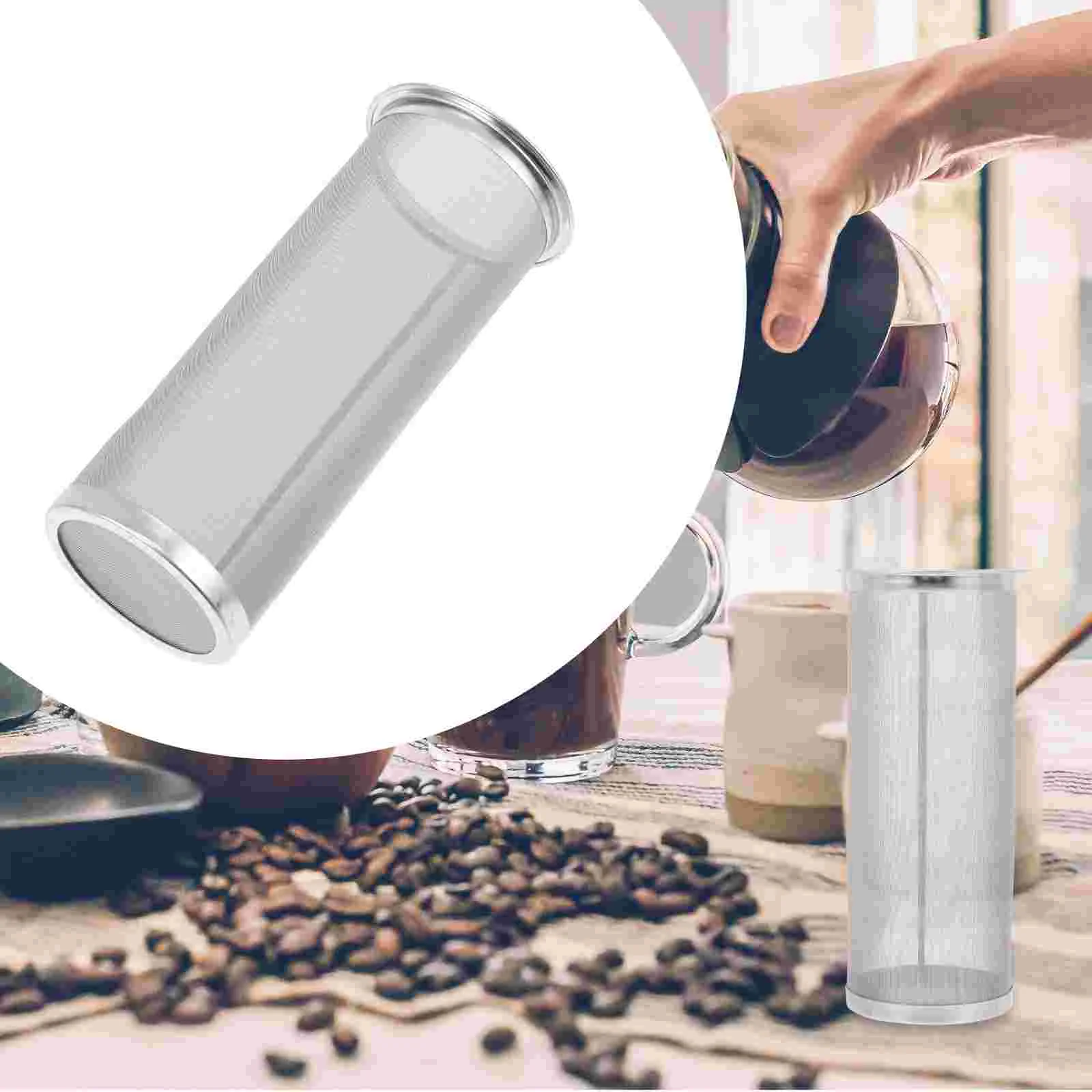 

Filter Sturdy Barrel Net Beer Simple Multi-function Stainless Steel Barrels Coffee Maker Screen