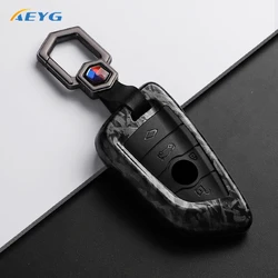 Carbon Fiber ABS Car Key Case Cover For BMW X3 X5 G05 X6 1 3 5 7 Series F30 F34 E60 E90 F10 E34 E36 F20 G30 F15 F16 Accessories