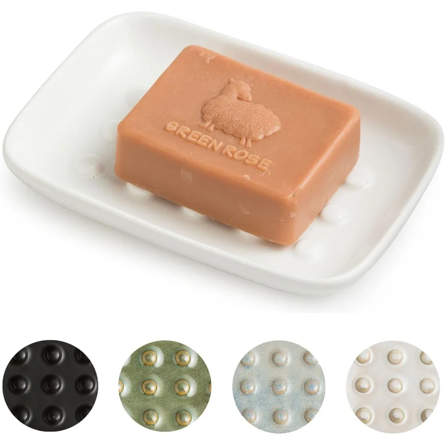 

Мыльница Керамический держатель для мыла Sr Мыльница для бара Мыльница Губка для мыла Поднос для хранения мыла для ванной комнаты Кухонная раковина Белый