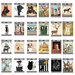 Funny Animal Sticker On The Dishwasher Self-adhesive PVC Wallpaper Dog Cats Cows Wall Decal Poster Customize Cabinet Door Decor