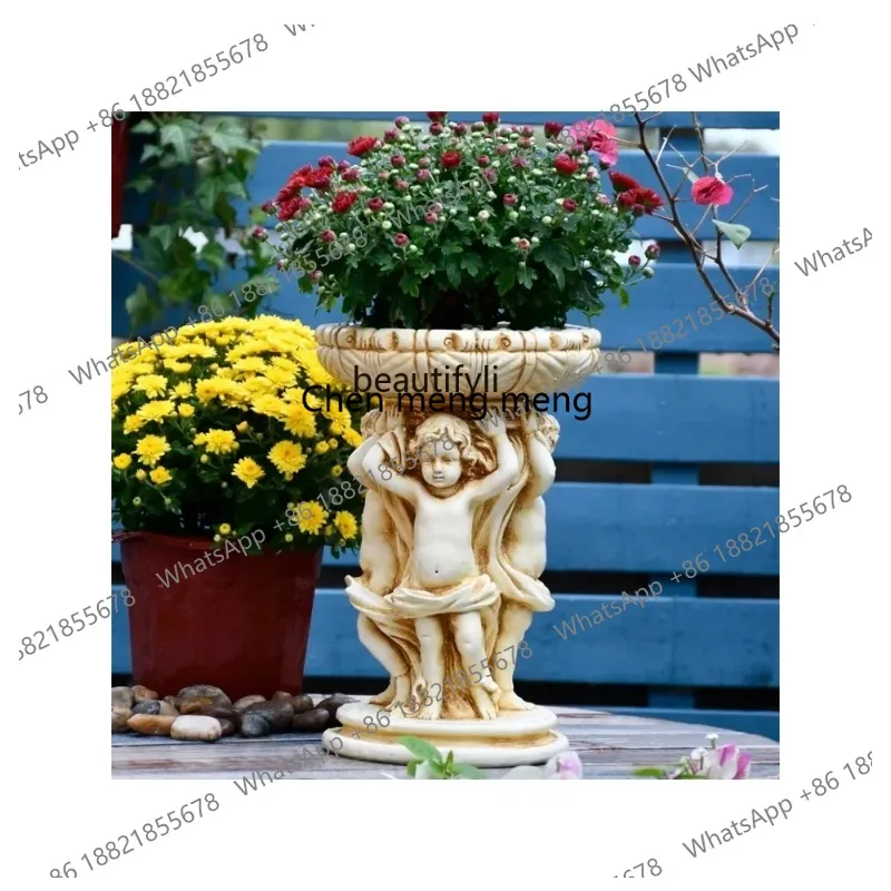 New Arrivals new TT Angel Succulents Flower Pot, Succulents, Breathable, Cupid, Small Ornaments, Garden Creative, Courtyardss 26