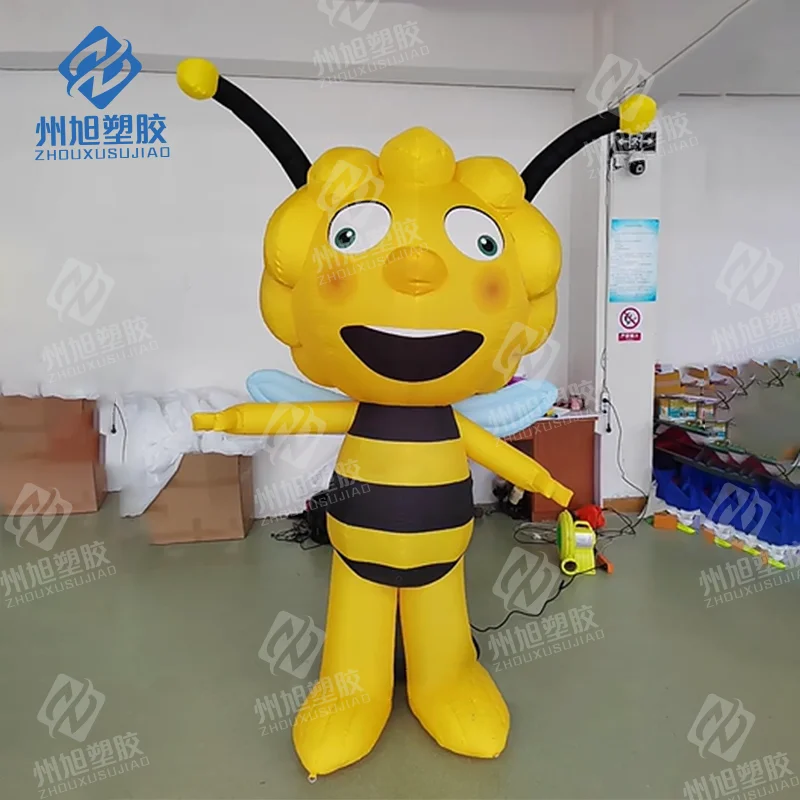 

Standling inflatable bee sweet cartoon bee man honey insect animal air model with connect blower power on