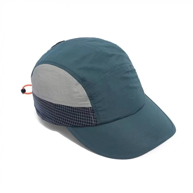 

Retro Summer Quick-drying Light and Thin Baseball Hat Fashion Splicing Sunshade Men and Women Short Brim Adjustable Sports Hat