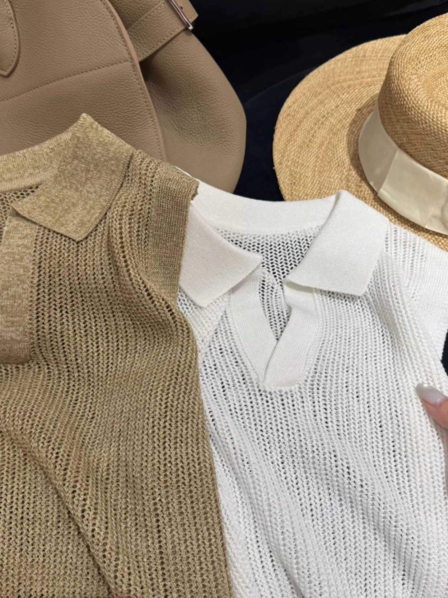 

Summer Ne Knitted Top Ice Silk Breathable Svel Base irt Pure Color Commute Friendly Skin Friendly Vest Women