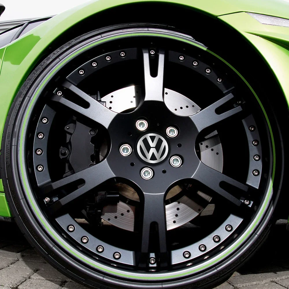 Golf 3 4 MK3 MK4 2026 Hot For VW VOLKSWAGEN 4pcs 56mm Car Wheel Center Cover Sticker Hub Cap Emblem Sticker Tires For Volkswagen - view 4