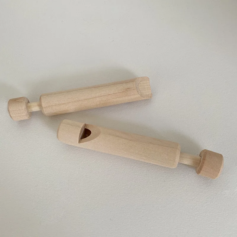 Portable Handmade Wooden Bird Song Tube, easy-control stopper design. Mini musical tool for outdoor leisure and sound enjoyment.