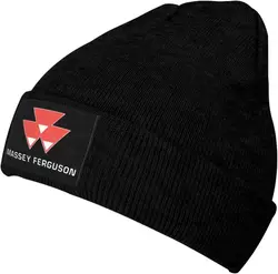 Massey_Ferguson Logo Knitted Hat Woolen Hat Warm Fashion Outdoors Sleeve Cap Unisex