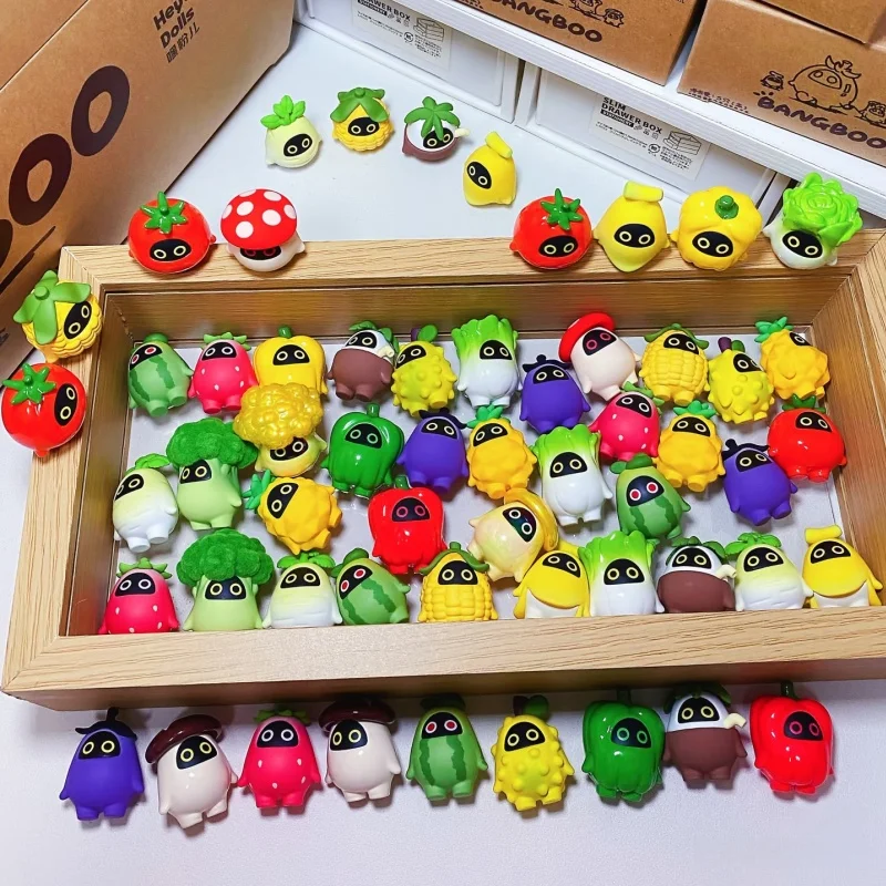 miHoYo Zenless Zone Zero Bangboo Garden Kingdom Series Blind Box Leuke Mini Groente Fruit Figuur Desktop Decoratie Model Cadeau