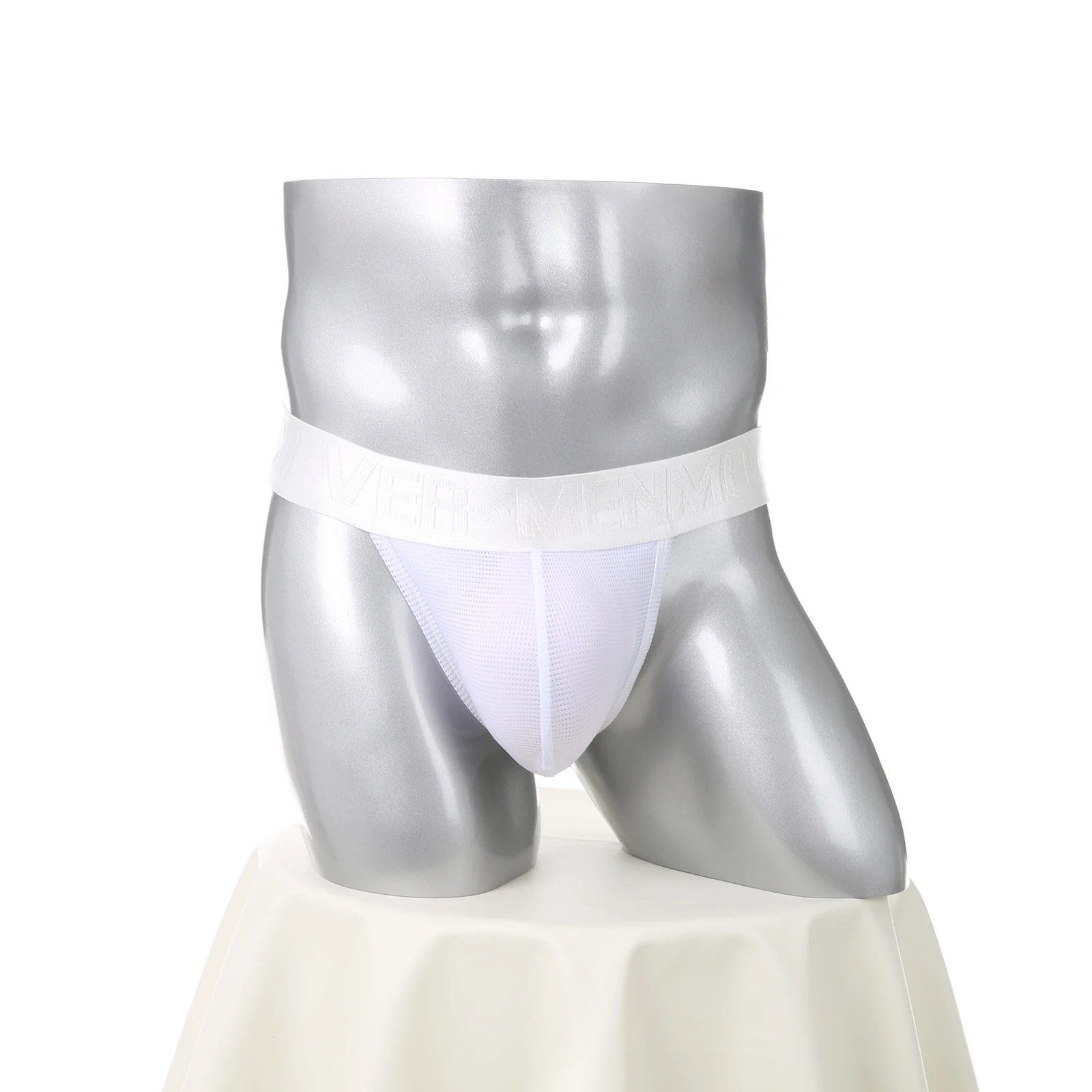 CLEVER-MENMODE Thong Jockstrap Men Mesh Sexy Penis Pouch Underwear Panties Erotic Thin Open Butt Lingerie Underpants Buttocks