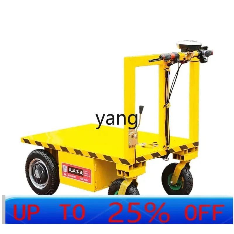 

LTT electric flatbed truck pulling tile trolley pulling cargo truck convenient folding multi-function