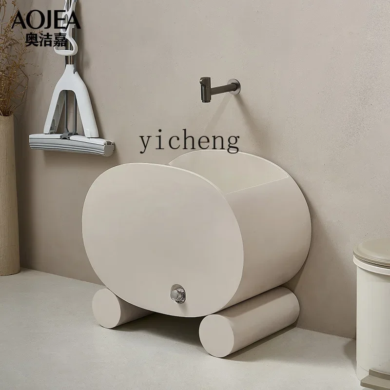w8- Art Mop Pool Outdoor Mop Pool Bathroom Mopping Basin Personalized Homestay Sink