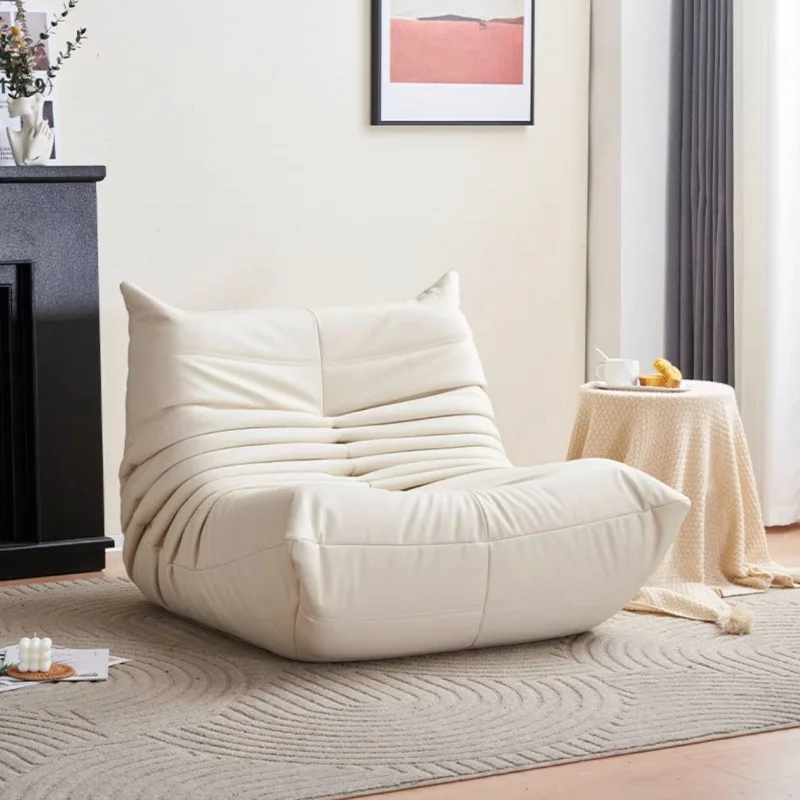

Caterpillar lazy sofa bedroom living room balcony single tatami Internet celebrity recliner lounge chair super soft sofa chair