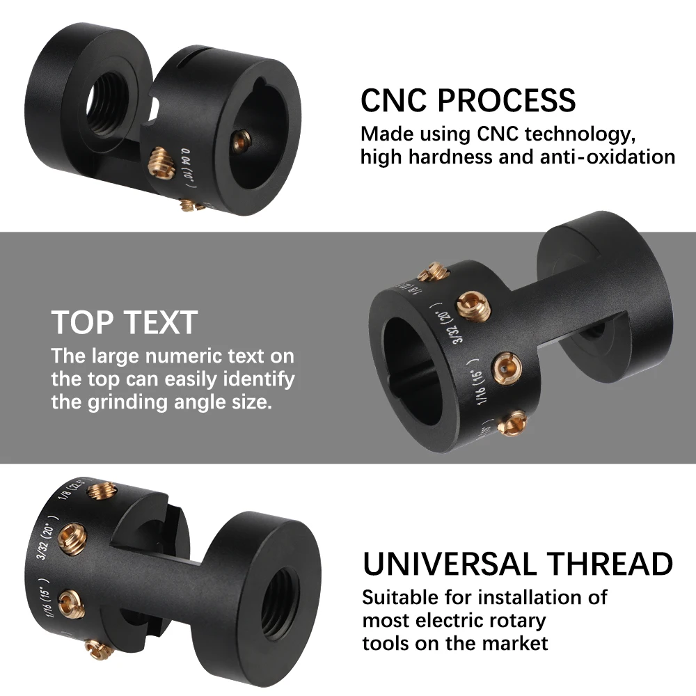 For TIG Welding Tungsten Grinder With 4 Cut-Off Slot Welding Electrode Grinder Sharpener Head Multi-Angle Offsets Welding Tools