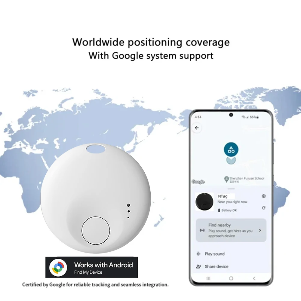 Android トラッカータグ GPS トラッカー 紛失防止アイテムロケーター キー、バッグ、荷物など用のウォレットトラッカー