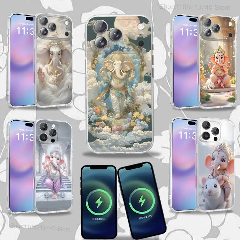 

E-Elephant God G-Ganesh Phone Case For iPhone 16,14,11,17,13,15,12,Air,Plus,Pro,Max,E,Mini Frosted for MagSafe Magnetic Wireless