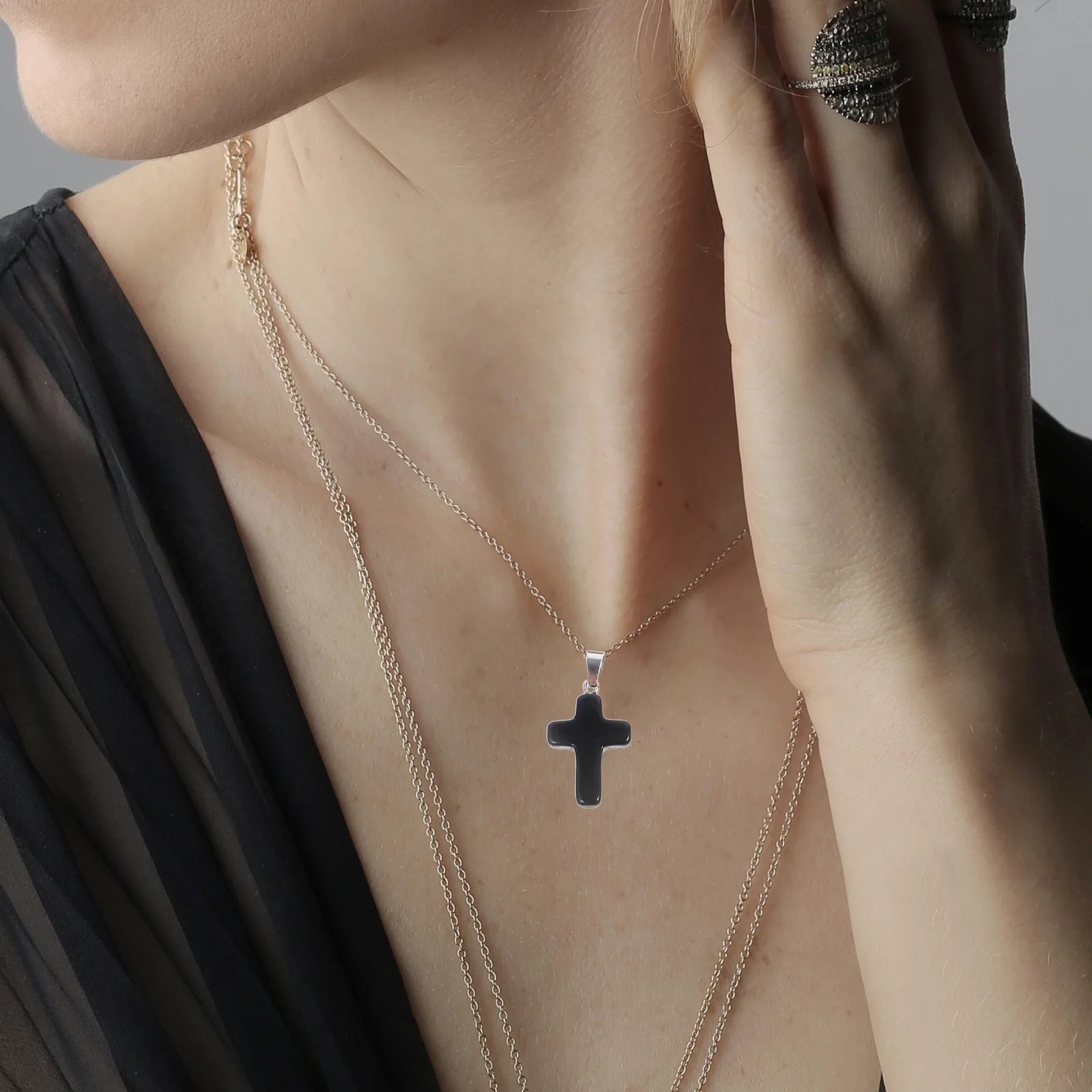 

20 шт., разные цвета, натуральный камень, крестики, бусины для самостоятельного изготовления ювелирных изделий, ожерелье, браслет, гладкие аксессуары для рукоделия