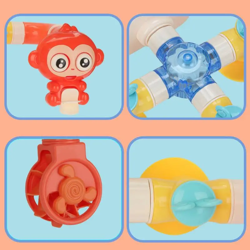 Animal Bathtub Toys Children's Bathroom Fun Cartoon Toys Bathtub Toy With Powerful Suction Cups For Pool Bathtub Shower And