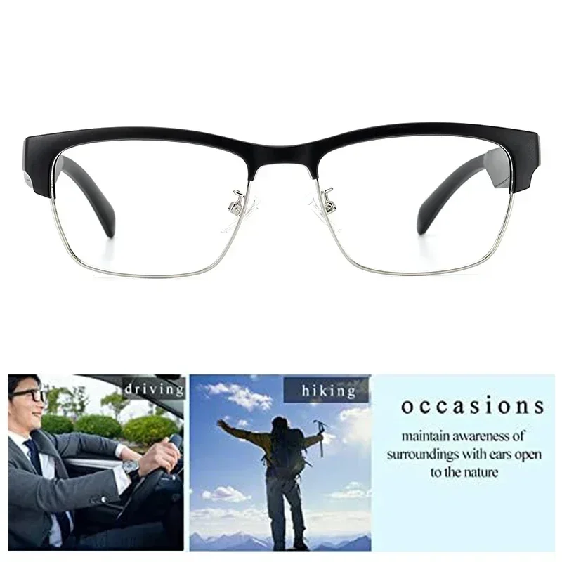 

Очки Bluetooth, новые беспроводные Bluetooth-очки, умные аудиоочки, умные очки, включая 2 магнитных провода для зарядки