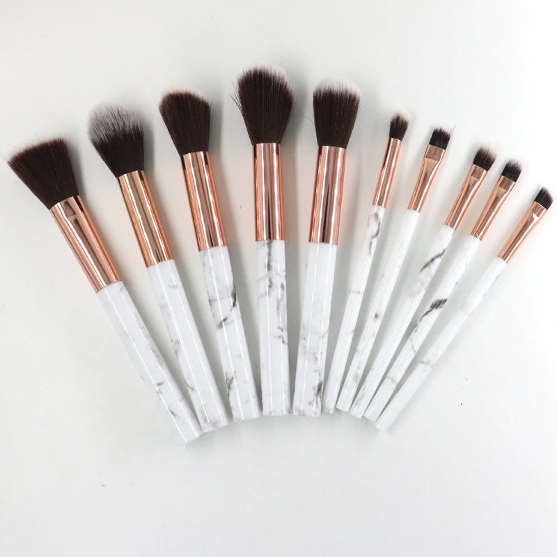 10pcs Makeup Brushes Tool Set Cosmetic Powder Eye Shadow Foundation Blush Blending Beauty Make Up Brush Maquiagem