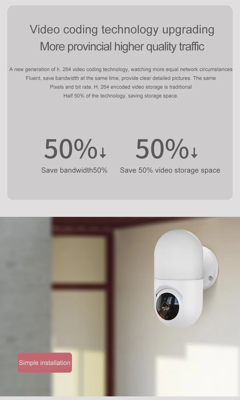 ICam365 APP-Home Security CCTV Monitor, Câmera IP, Full Color, Visão Noturna, Projector, 1080P, 2MP