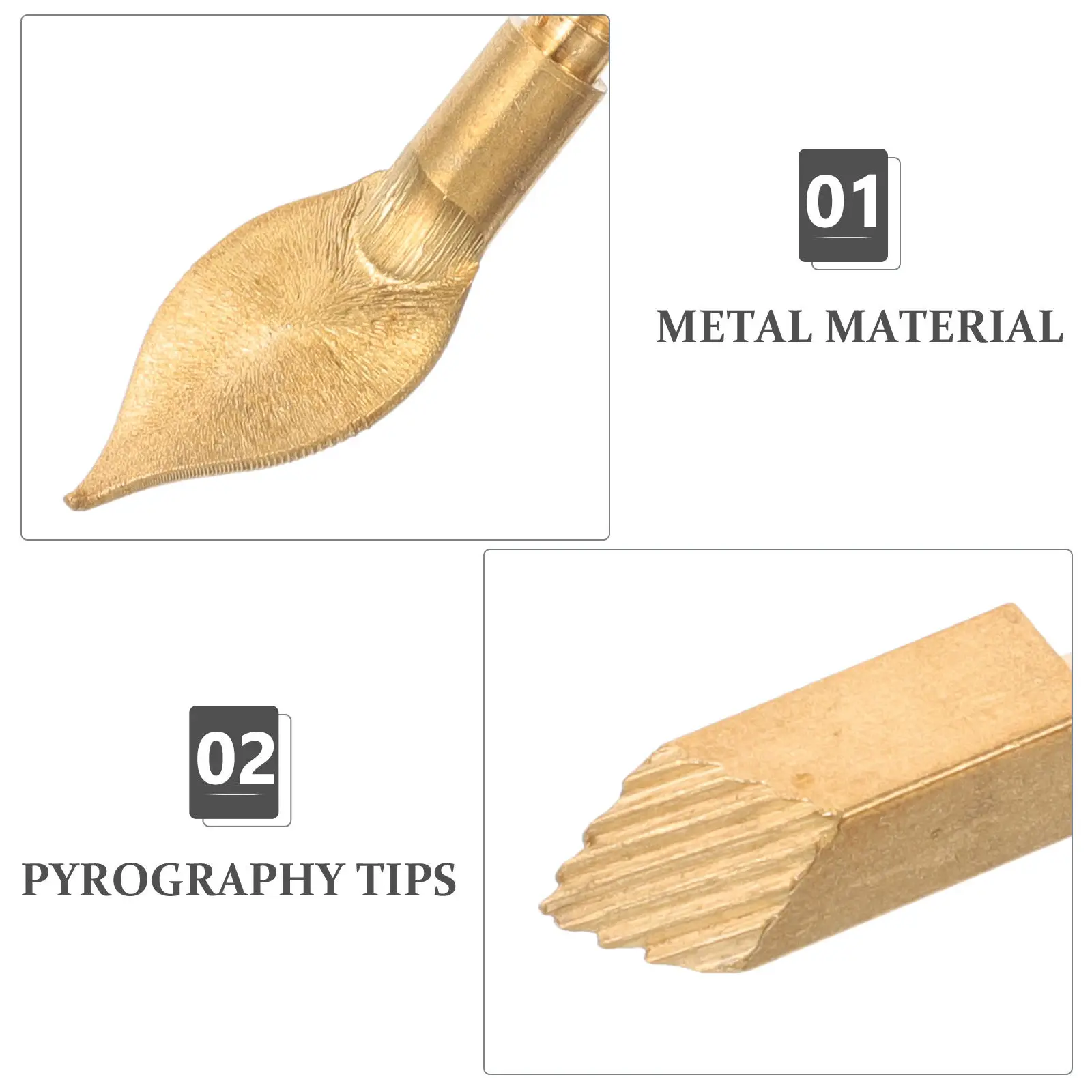 22Pcs Metal Wood Burning Pen Tip For Art Student Burner Tips Pyrography Nibs Set Heavy Duty Precision Carving Shading