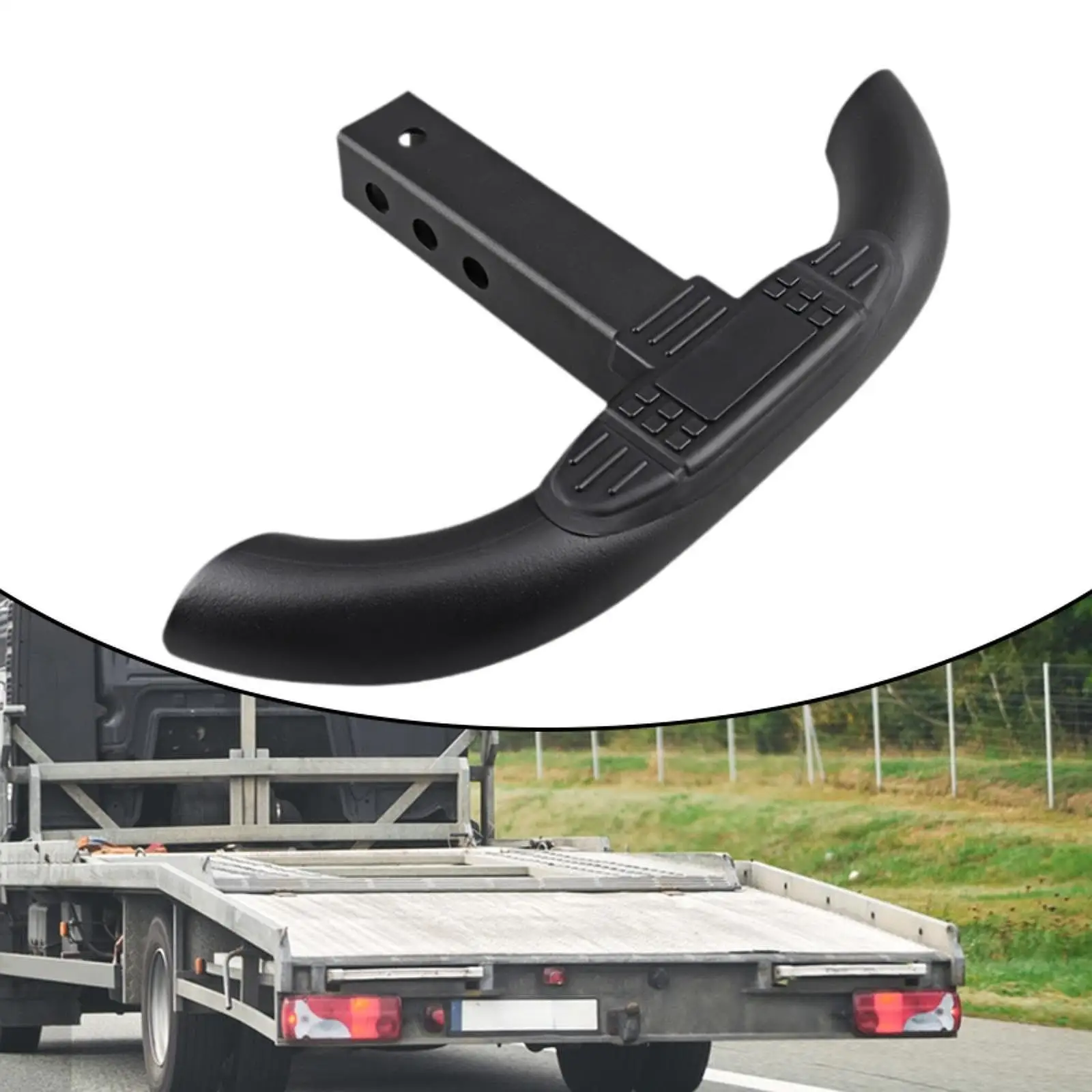 Hitch Step Towing Guard Fits 2 inch Hitch Receiver, Iron, Heavy Duty Universal for Pickups Trailer RV Vehicles SUV