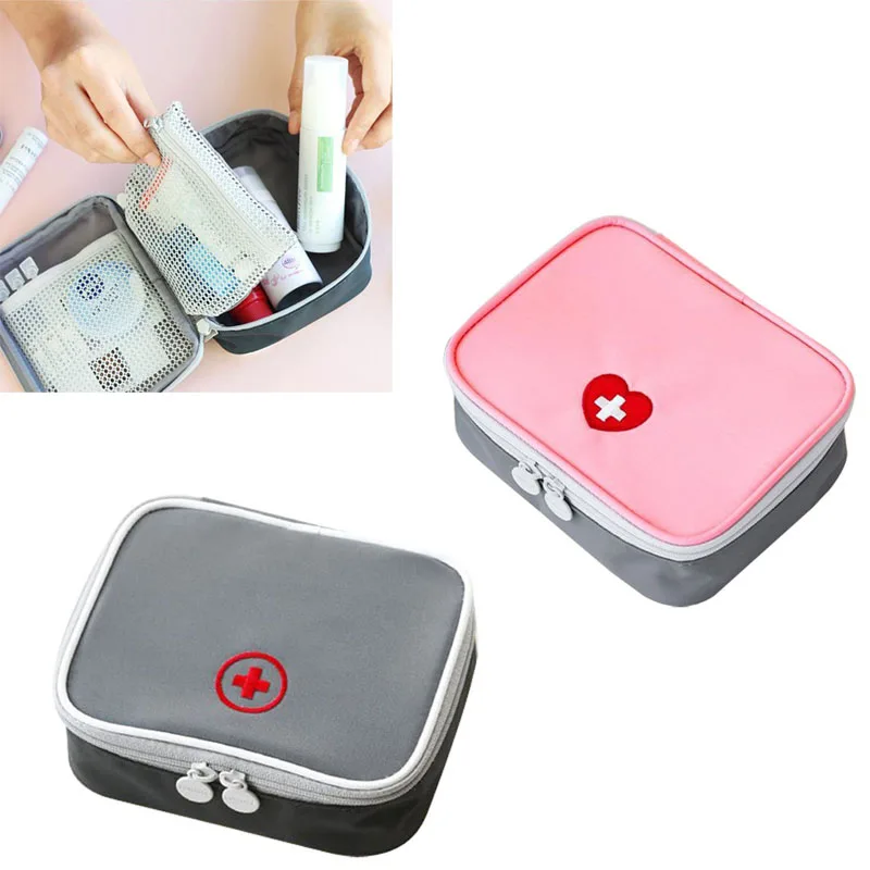 Portable First Aid Medical Kit Travel Outdoor Camping Useful Mini Medicine Storage Bag Camping Emergency Survival Bag Pill Case