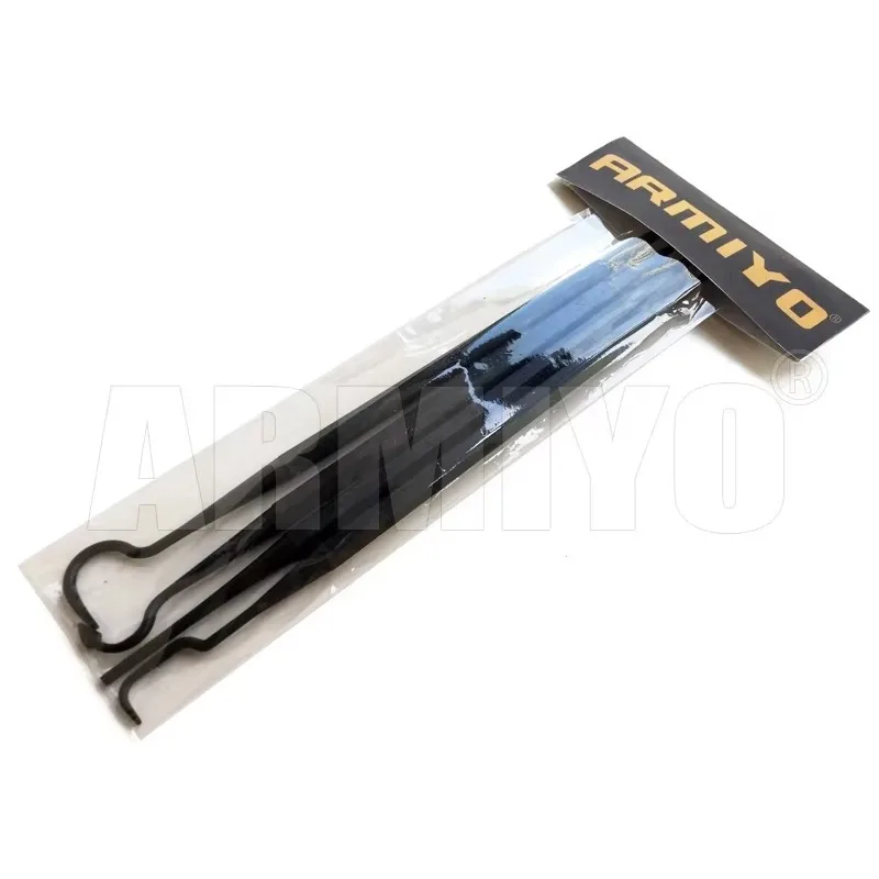 Armiyo 4 unids/set juego de selección de nailon de doble punta Kit de limpieza herramienta para accesorios de limpieza de barril de caza 205mm de longitud