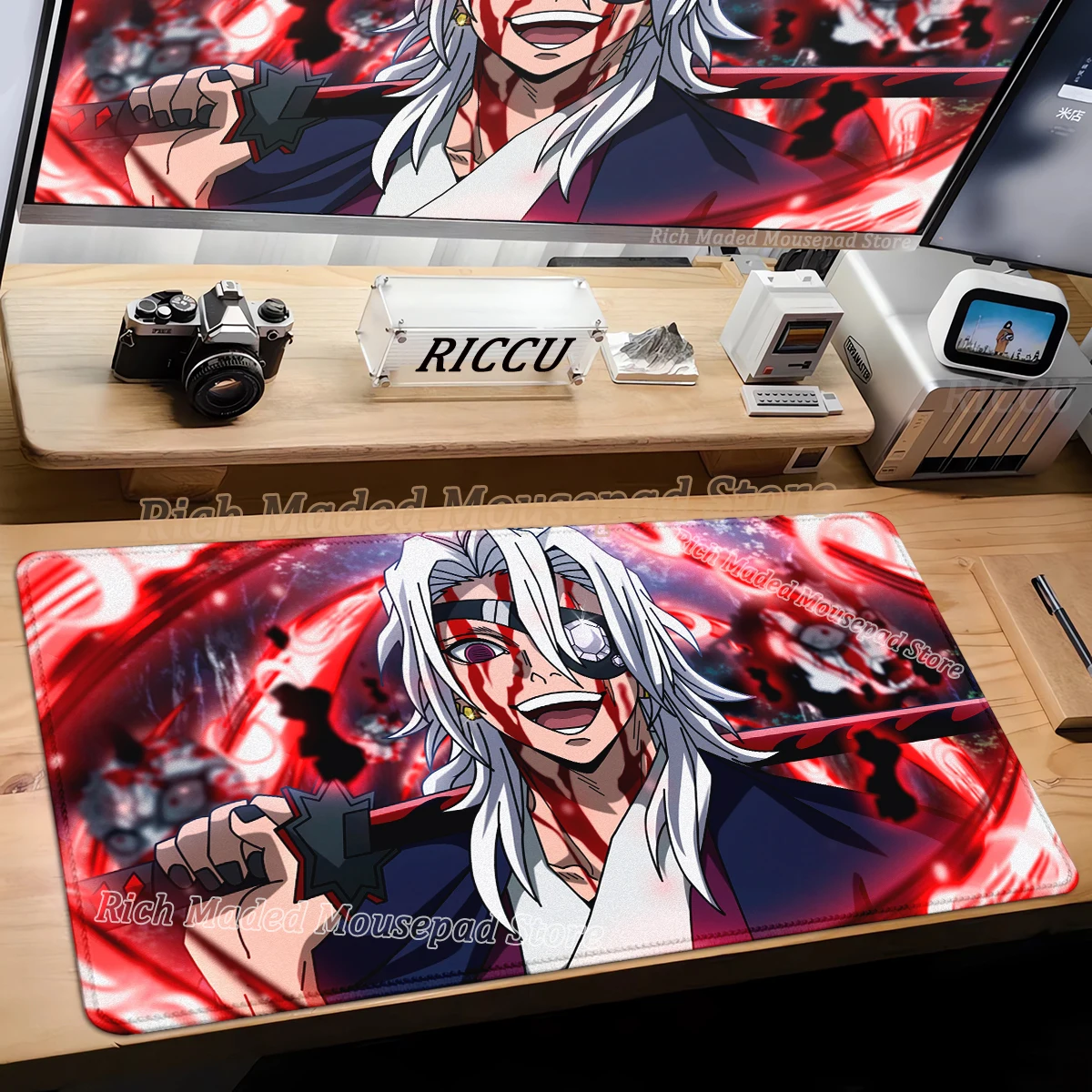 

Japanese Demon Slayer Mouse Pad Gaming Accessories Anime Mousepad Office Company Mausepad XXL Gamer E-Sports Extended Desk Mat