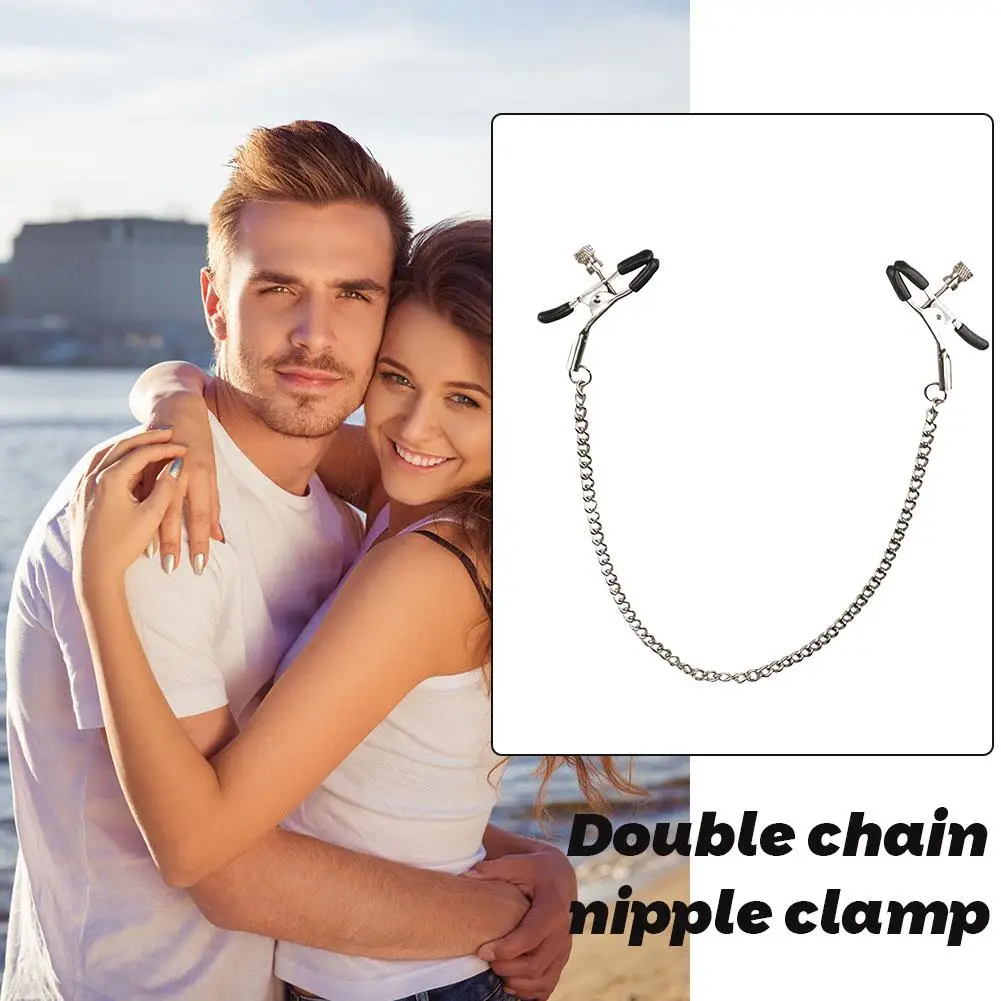 اكسسوارات غريبة Bdsm الرقيق الحلمة المشابك مع سلسلة معدنية الوثن الأدوات المثيرة الثدي فيمدوم الجنس لعب للنساء ألعاب الكبار
