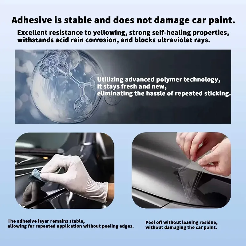 USA Nano Car Invisible PPF Clear Transparent High Glossy Anti-yellowing Vehicle Vinyl Paint Protection Films Wrap Car
