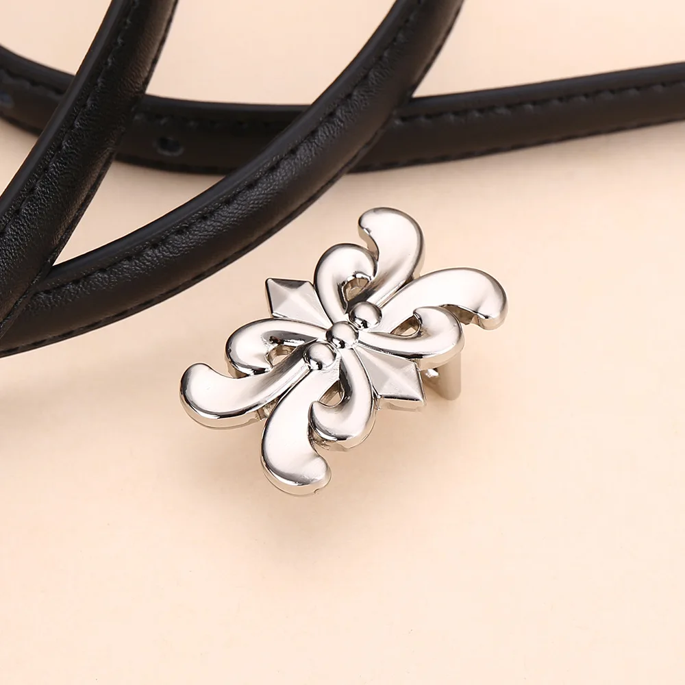 جديد جلد البقر حزام المرأة الجلود تنوعا فستان السراويل حزام رقيقة حزام المرأة الراقية الرجعية الموضة