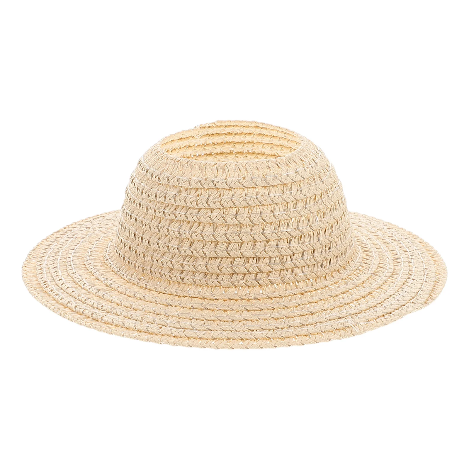 قبعة شمس من القش بحافة عريضة 17 سم مصنوعة يدويًا، قبعة شاطئ خفيفة الوزن للنساء، سهلة الحمل، تخزين للأنشطة الخارجية #1