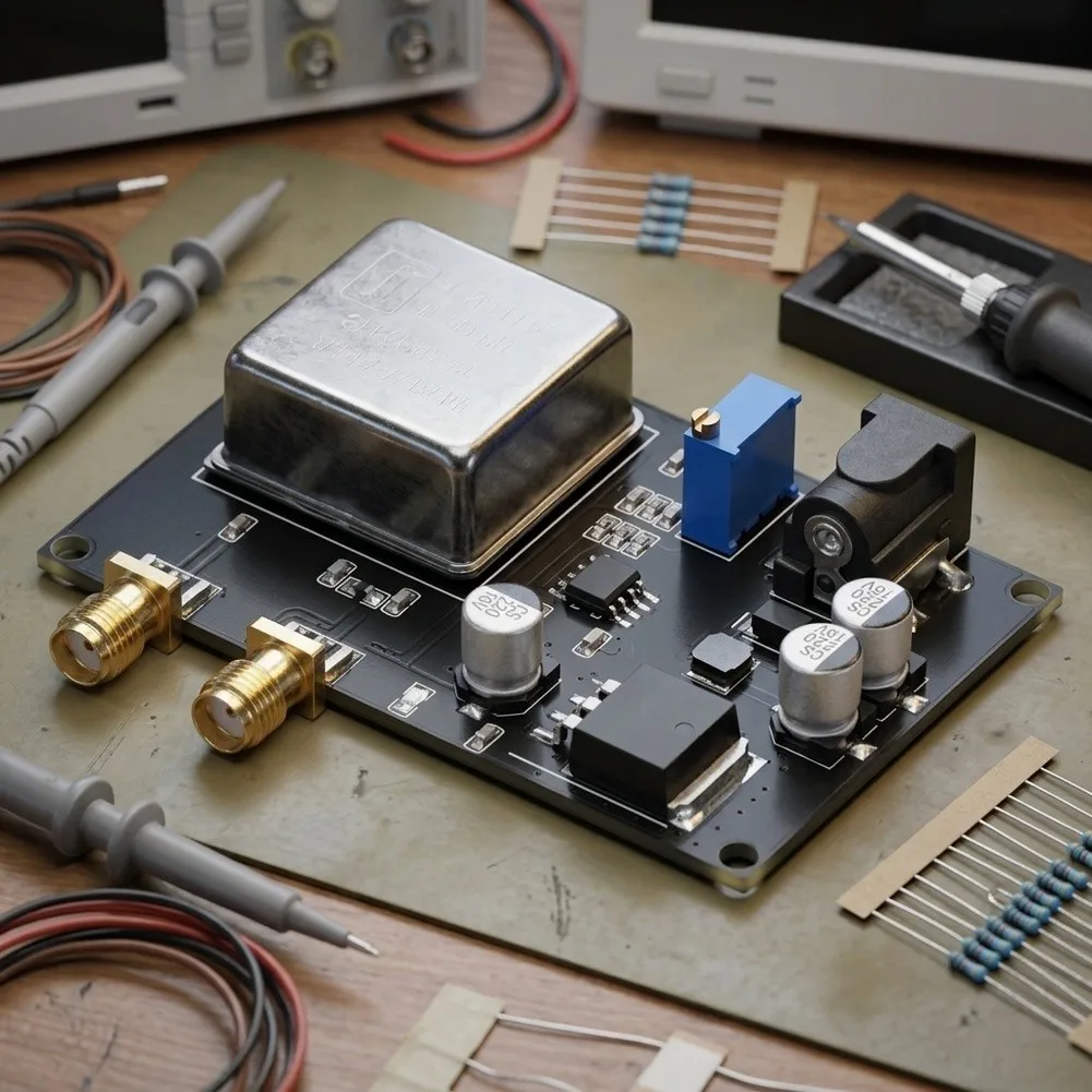 1 Pcs OCXO Clock Reference Module Ultra-Stable Output Low Phase Noise for Audio Amplifiers Frequency Analyzers