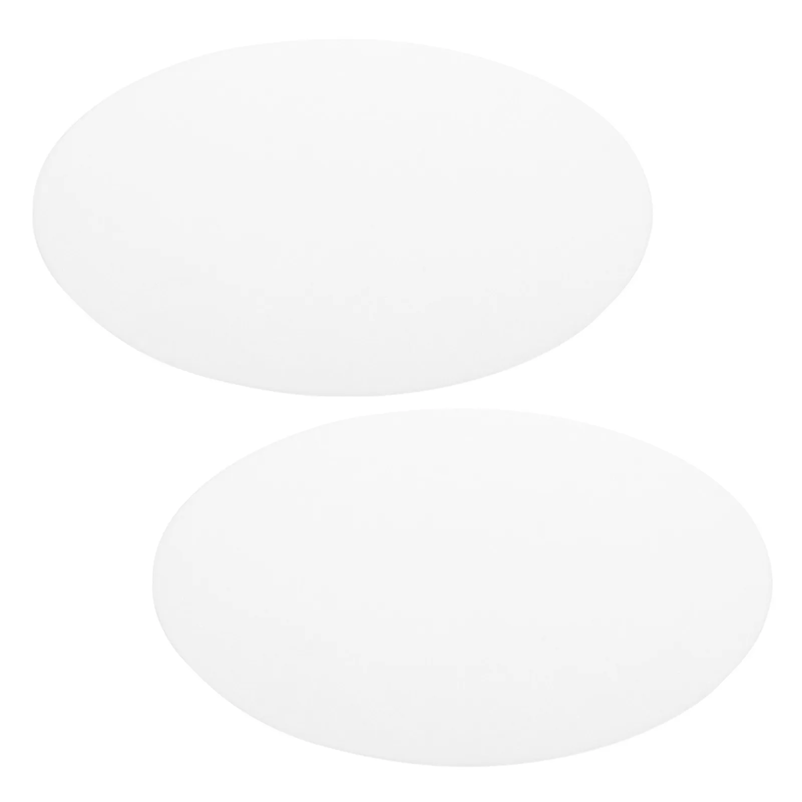 2Pcs Ceiling Light Diffuser Acrylic Panels Round Flat Sheet Covers for Office Home LED Fixtures Anti Glare Light Diffusing Panel