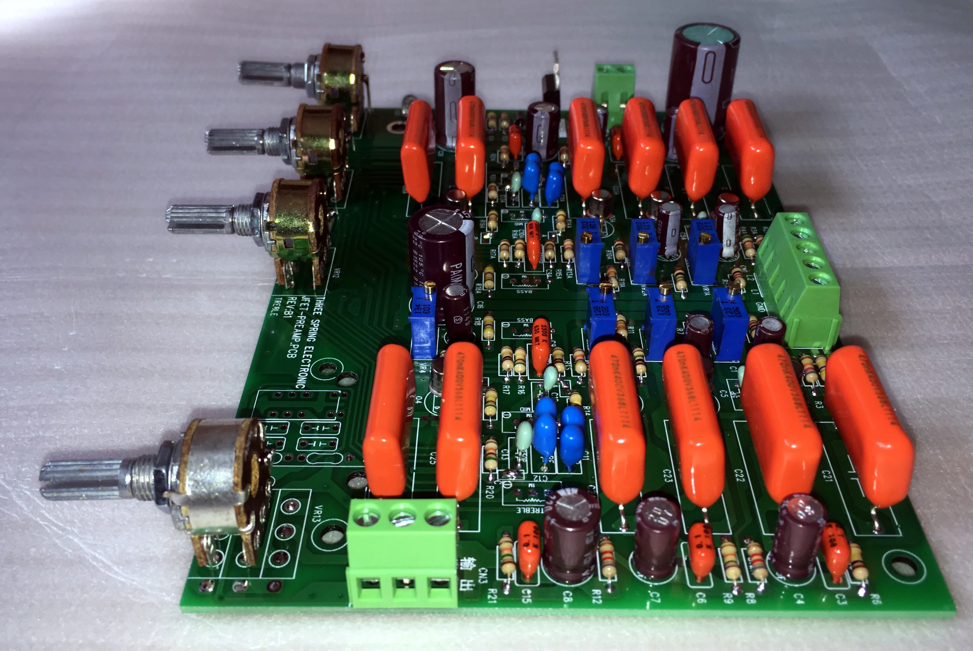 JFET أربعة أنبوب المرحلة الأمامية 3DJ7H المرحلة الأمامية طعم الصفراوي المرحلة الأمامية لوحة PCB