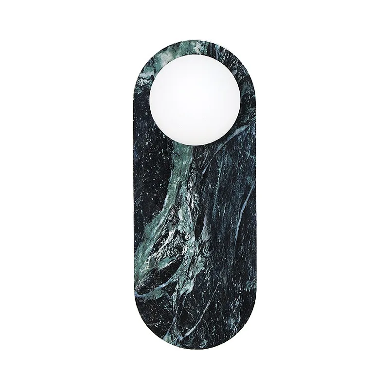 Creative natural marble wall lamp with G9 LED bulb for indoor home decorative lighting