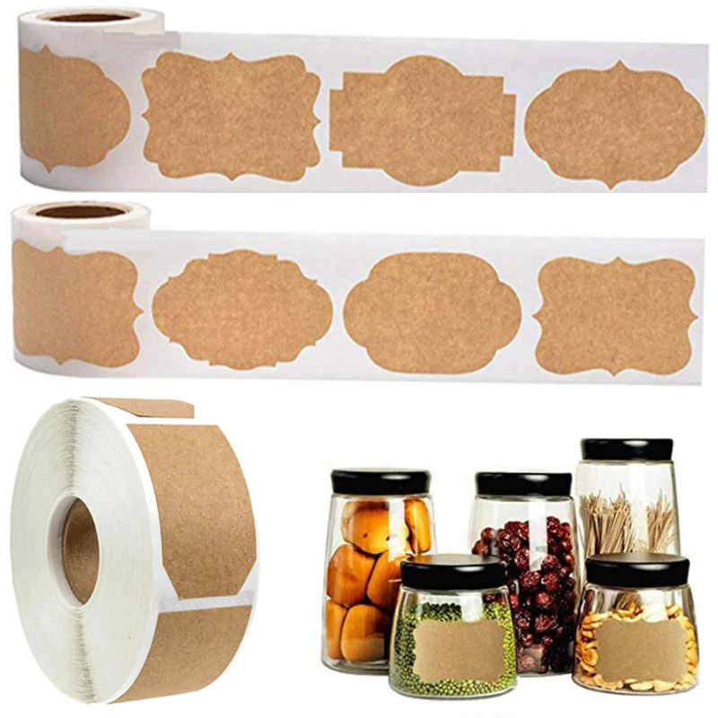 

Наклейки самоклеящиеся из крафт-бумаги, 300 шт.