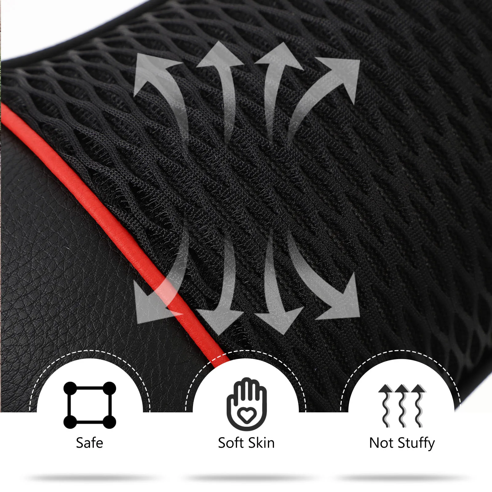 

2pcs 3D Car Head Pillow Neck Rest Cushion Comfortable Support Waist Cushion Universal Fit Headrest Protector Neck Support