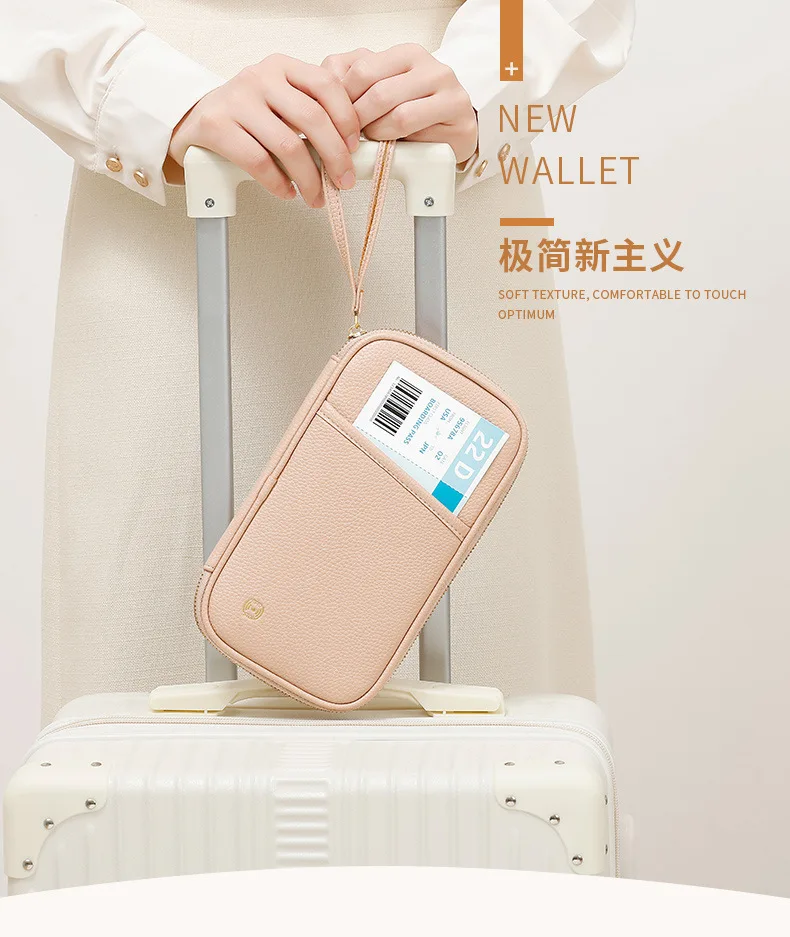 TravelRFID 여권 홀더 대용량 문서 보관 보호 케이스 다기능 도난 방지 스키머 방어 카드 Slee