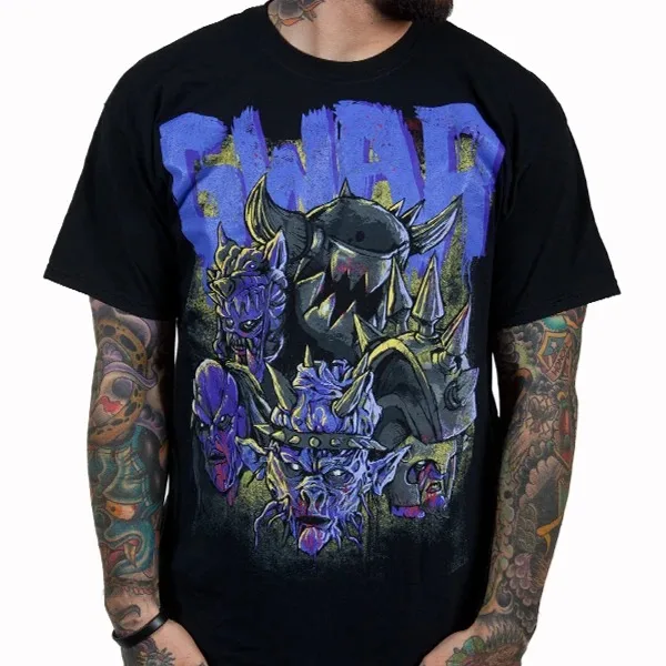 Vivid Horror Alien Monster Band Graphic GWAR Print T Shirt, Heavy Metal Punk Dark Streetwear Unisex Tee
