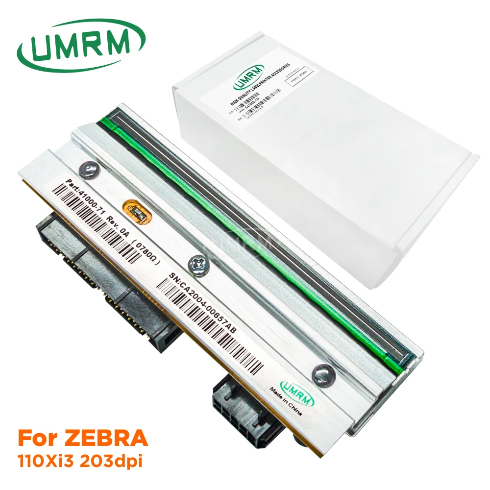 

UMRM Printhead for Zebra 110xi3 300dpi Barcode Label Thermal Replaceable New Printing Head Accessories G41000-1M/G41001M