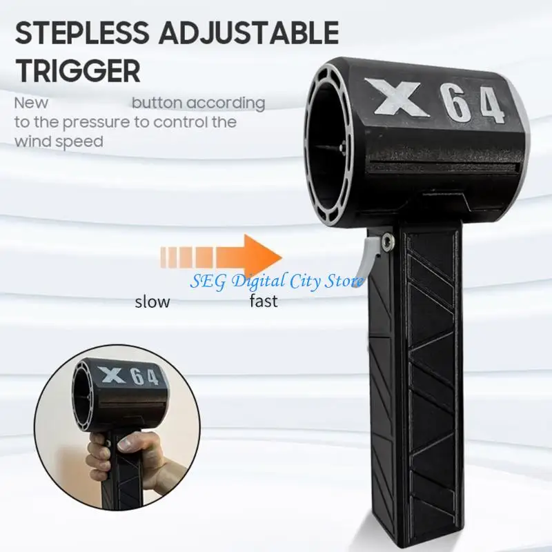 U75B X64 منفاخ هواء بمحرك قوي بدون فرش لتنظيف الفناء وإزالة الغبار